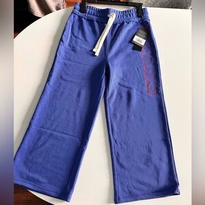 NWT NFL Buffalo Bills Bills blue cropped sweatpants, size Small